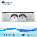 DS 15050 Double Bowl With Drainboard - Fregadero de cocina en acero inoxidable 304 en oferta